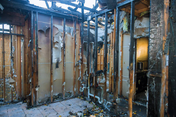 Professional Fire Damage Restoration technician working in Michigan, MI